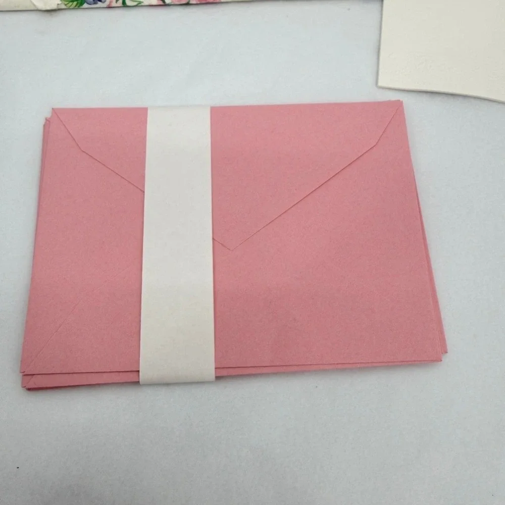 VTG Stationery Set Floral Rose Shabby Chic Cottagecore Letter Writing Whimsical